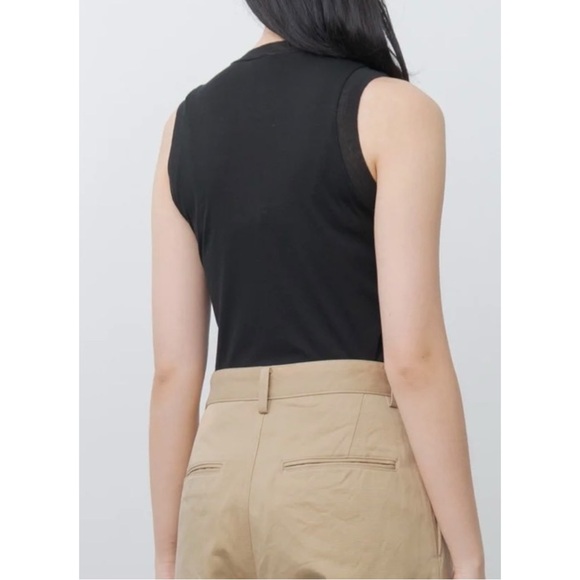 Auralee Super High Gauge Sheer Rib Tank Top - Beige Tan Layering Tank Top - Picture 8 of 9